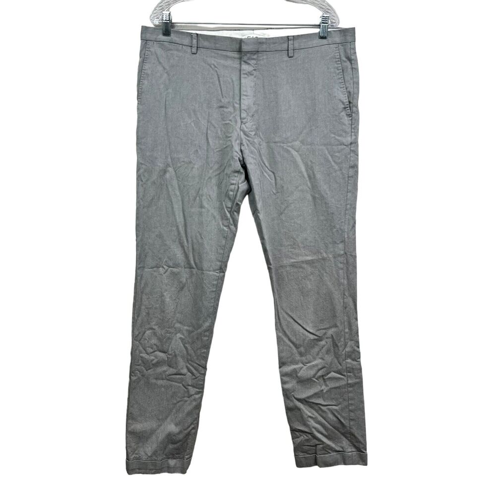 Reiss Mens Trouser Pants Hamilton Straight Leg Slash Pockets Gray Size 36*